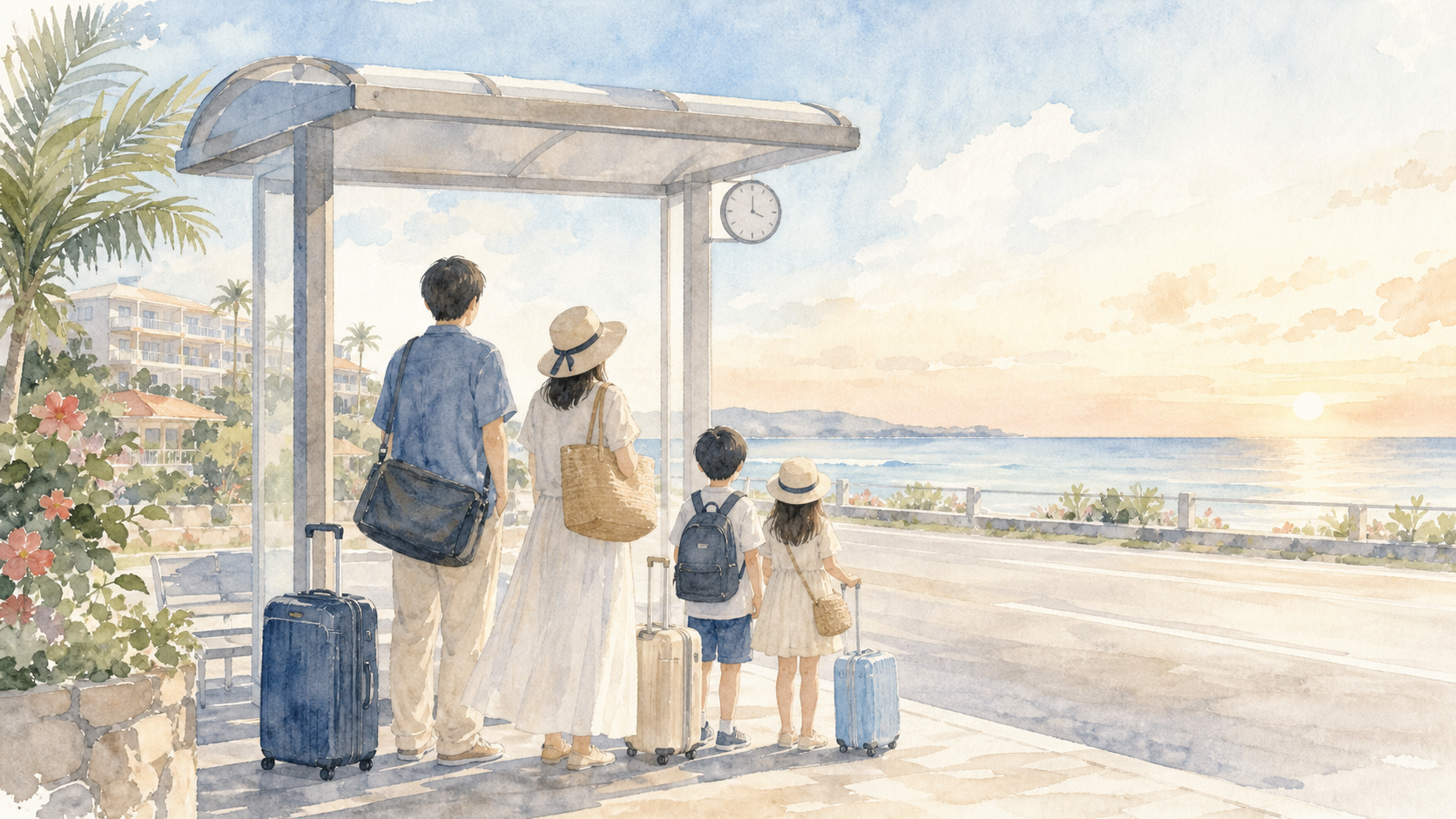乗り換えの待ち時間のイメージ